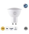 GLOBOSTAR® FLOODO 60107 Σποτ GU10 MR16 LED 8W 880lm 120° AC 220-240V IP20 Θερμό Λευκό 2700K Dimmable - Lumileds SMD Chip - Μ5 x Π5 x Υ5.8cm - 3 Χρόνια Εγγύηση